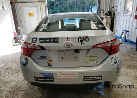 2016 Toyota Corolla L z USA, uszkodzony, nr VIN 2T1BURHE4GC620643